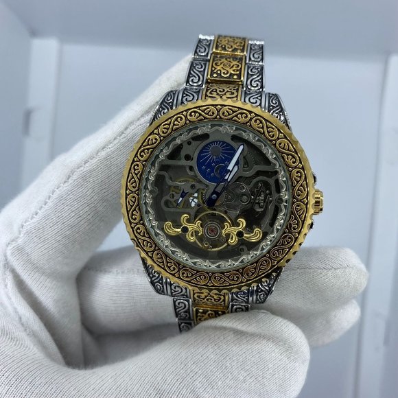 Automatic Tourbillon Moon Phase Mechanical Watch - Picture 4 of 7